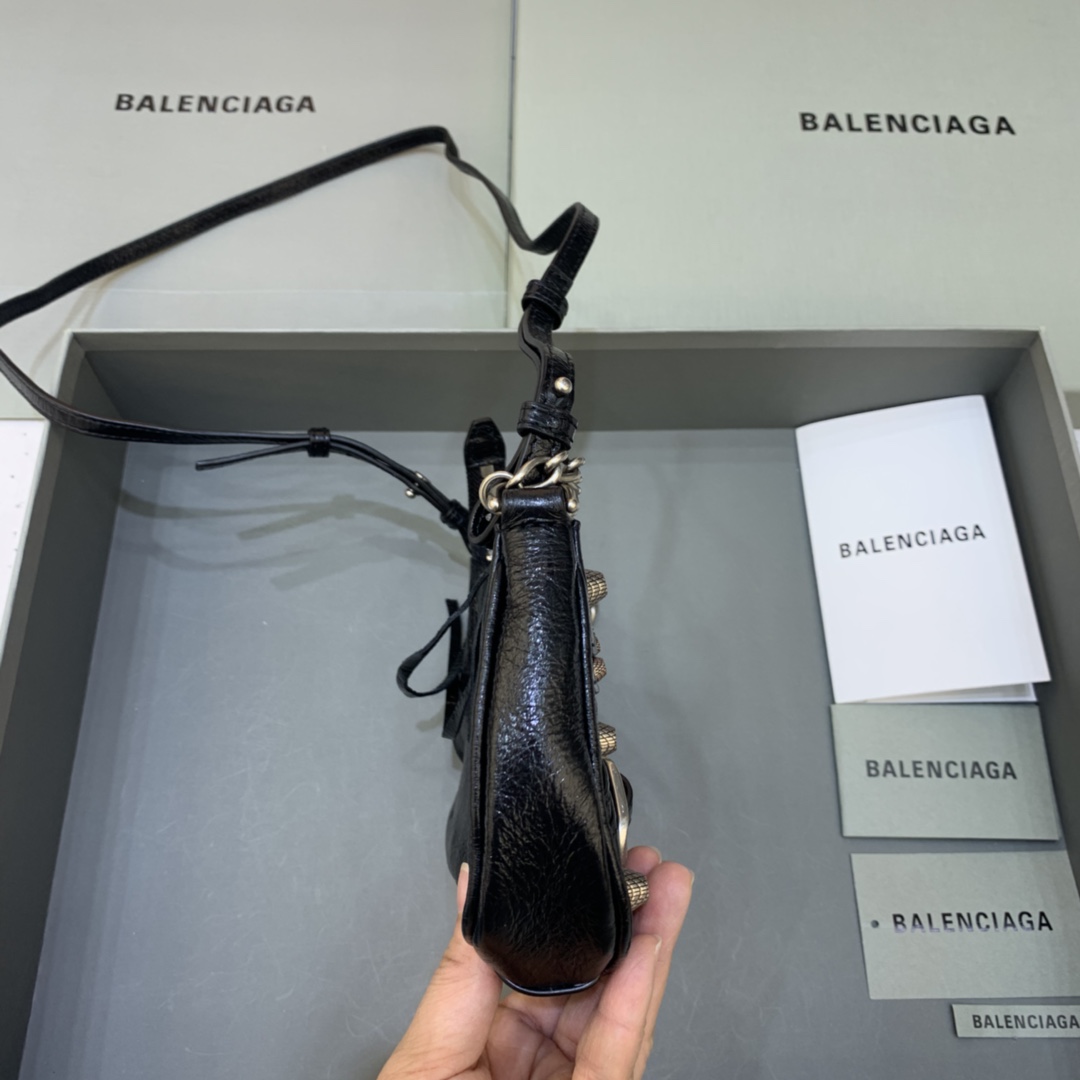 Balenciaga Le Cagole Mini Bag With Chain Shoulder Bag Black